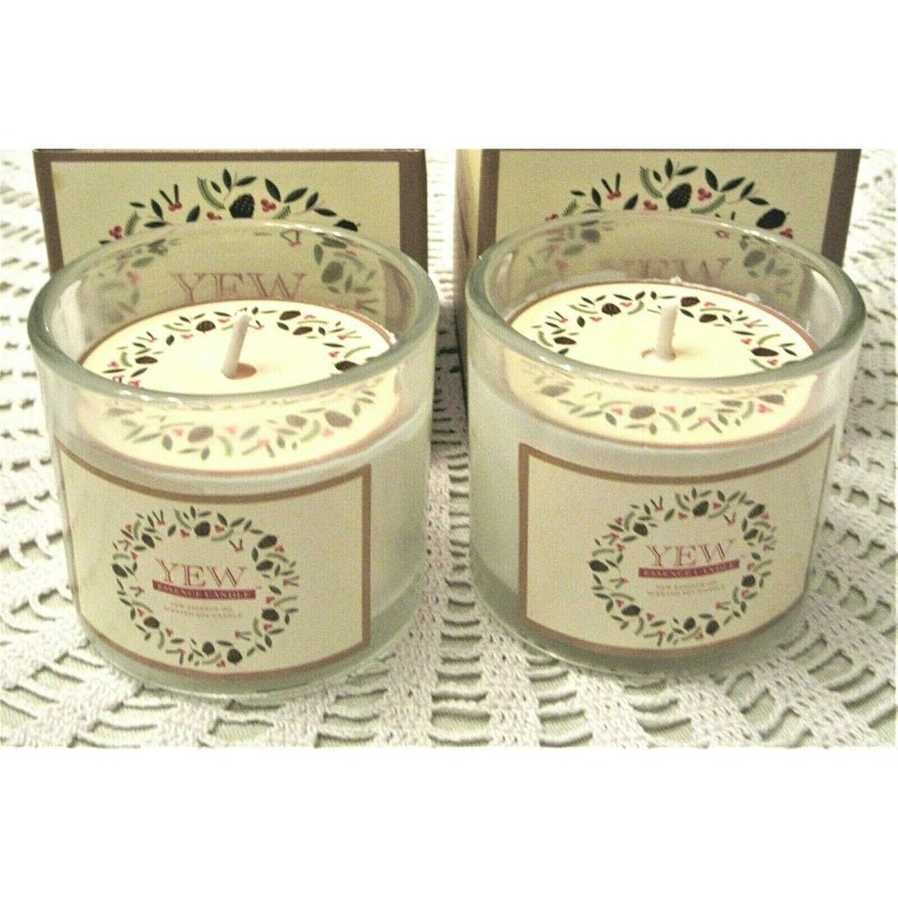 Yew Essence Essential Oil Soy Vegan Petroleum Paraffin Free 3oz Candles 20 Hours